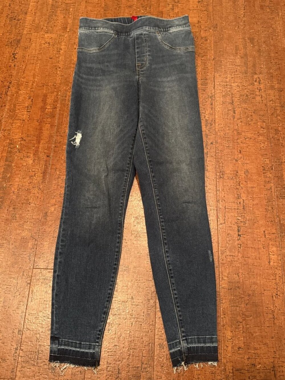 Spanx Small Distressed Skinny Jeans Pull-On